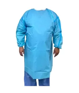 AAMI Level 3 steriler Standard OP-Kittel • Größe L, blau • MEHR KAUFEN & SPAREN - Bild 1 von 4