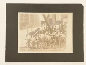 Foto de construcción del metro de Nueva York de colección MTA hombres sombreros de trabajo alrededor de 1900 34th St? - Imagen 1 de 6