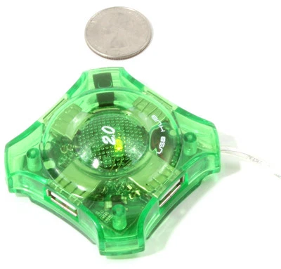 4 Port USB 2.0 HUB, powered, Computer PC MAC Laptop Desktop Notebook - Image 1 of 4