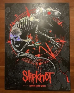 Slipknot Foil Poster Madison Square Garden 8/12 2024 Signed #’rd Carina Hazmat - Picture 1 of 1