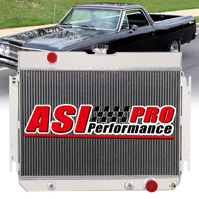 4ROW ALUMINUM RADIATOR For 1963-1968 65 CHEVY IMPALA, 1964-1967 EL CAMINO MALIBU - Image 1 of 4