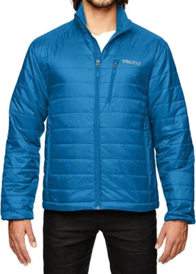 MARMOT CALEN Mens Puffer Jacket Primaloft Insulated Full Zip Blue Sapphire S/XXL - Image 1 of 2