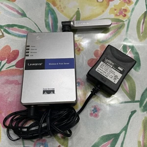 Linksys Wireless-G Print Server For USB 2.0 WPS54G 2.4GHz 802.11g - Photo 1/8