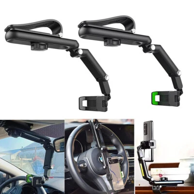 360° Car Phone Holder Rotatable And Retractable Rearview Mirror Universal Mount - Image 1 of 4