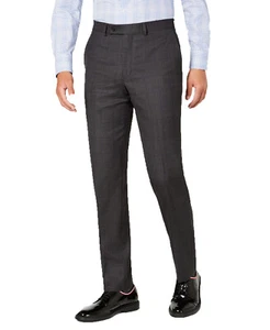 DKNY Herren Modern Fit Stretch Windowpane Suit Separate Hose (Anthrazit/Marine, ... - Bild 1 von 4