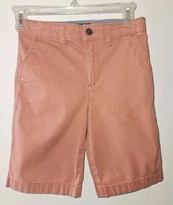 Oshkosh Khaki Shorts Boys Adjustable Waist Size 8 Color Brick -  EUC  - Picture 1 of 7