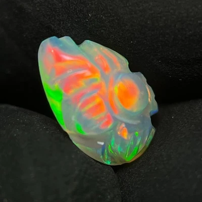 1,10 quilates deslumbrante ópalo etíope talla piedra preciosa Welo multi ópalo de fuego cabujón Foto 1 de 4