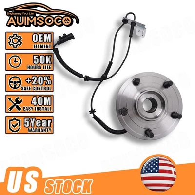 (1) Conjunto de buje y cojinete de rueda delantera nuevo para Dodge Grand Caravan 2008 2009-2020 Foto 1 de 4