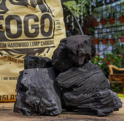 Premium Hardwood Lump Charcoal – Natural Large Pieces for Grilling & Smoking 35L - Image 1 of 4