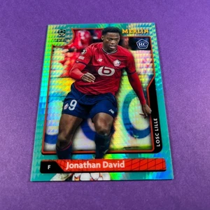 Topps Merlin Chrome 2022 99 Jonathan David LOSC Lille RC Aqua Prism Refractor - Bild 1 von 6