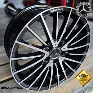 ✅AMG 25 KIT 4 Cerchi In Lega 18 Compatibili con Mercedes Classe A B C E CLA GLA - Imagen 1 de 14
