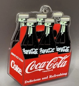 Vintage 1995 Coca Cola lecker und erfrischende Cola flach Christbaumschmuck - Bild 1 von 5