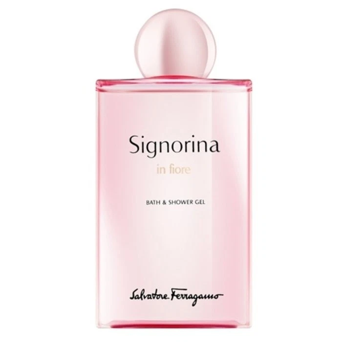 Gel de ducha Salvatore Ferragamo Signorina In Fiore para damas 6,7 oz baño y cuerpo Foto 1 de 1