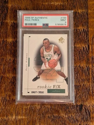 Auténtico #100 Paul Pierce 1998-99 SP PSA como nuevo 9 radiocontrol Boston Celtics/3500 Foto 1 de 2