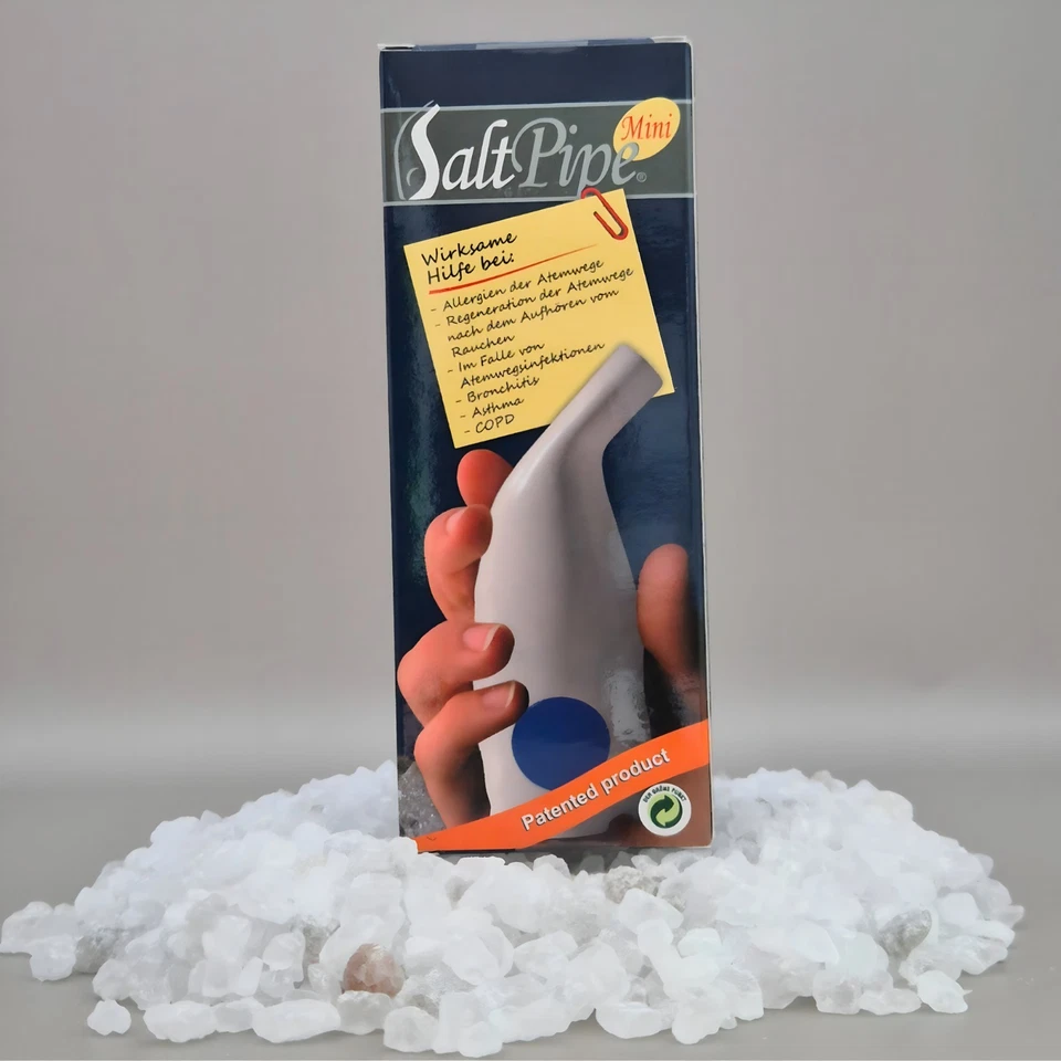 Saltpipe ® Mini | Kompakter Salzinhalator | Inhalator mit reinem Natursalz - Bild 1 von 4