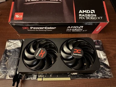 PowerColor Reaper RX 9060 XT 16GB AMD Radeon GDDR6 PCIE 5.0 S/N TG2507004782 - Image 1 of 4