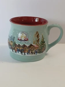 Chicago 2023 Christkindl Market Aqua Blue Taza Taza Navidad Skyline Vacaciones - Imagen 1 de 7