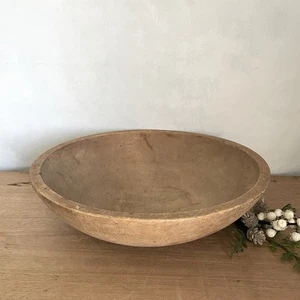 Antike Munising Holzschale primitive Bauerndeko rustikal - Bild 1 von 7