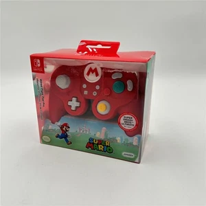 Official Nintendo Switch WIRED Fight Pad Pro [ Mario Red ] NEW - Picture 1 of 2