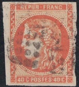 BORDEAUX - Nr. 48 - 40c ORANGE - GC-STEMPELUNG - BEWERTUNG 160 € - SIGNATUR KÄLBER. - Bild 1 von 2