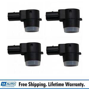4 Piece Bumper Parking Assist Object Sensor Kit for Buick Cadillac Chevy GMC New