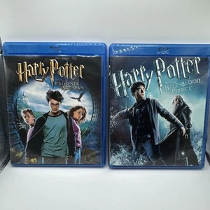 Harry Potter Blu-Ray DVDs Prisoner Of Azkaban And The Half-blood Prince - Picture 1 of 2