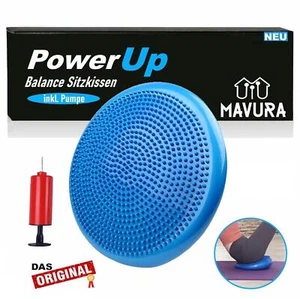 PowerUp Ballsitzkissen Luftkissen Sitzhilfe Sitzkissen Balance Kissen mit Pumpe