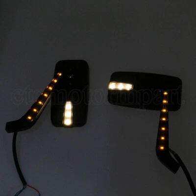 Motorcycle LED Lights Mirrors for Suzuki Marauder 800 VZ800 Intruder 800 1400 - Image 1 of 4
