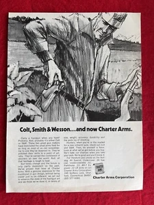 Vintage 1975 Print Ad Charter Arms Bulldog, Pathfinder, Explorer Ad - Picture 1 of 7
