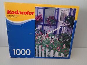 2004 Kodacolor 1000 piece puzzle Dawson City, Canada flowers--New in Box