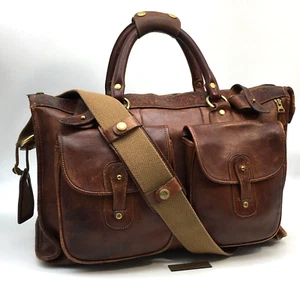 VTG Ghurka Marley Hodgson Express No. 2 All-Leather 20" Duffle Weekender Bag - Picture 1 of 24