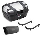 GIVI Coffre Valise TRK52N+Supports 447FZ+Dossier Kawasaki Versys 650