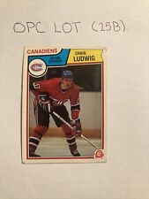 1983-84 O-Pee-Chee #190 Craig Ludwig Rookie Montreal Canadiens