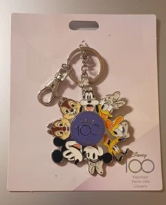 2023 Disney Parks 100 Years Of Wonder 100th Anniversary Mickey Friends Keychain - Picture 1 of 4