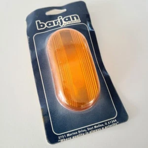 Vintage BARJAN Cats Eye Plastic Orange Amber Light Lens Cap Cover 049-BP13415A - Picture 1 of 3