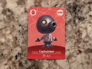 CEPHALOBOT 439 Animal Crossing Amiibo Authentic Nintendo Mint Card From Series 5 - Picture 1 of 2
