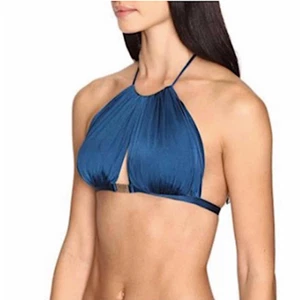 L'Agent by Agent Provocateur Womens Blue Taniia Bikini Top Size XLarge - Picture 1 of 8