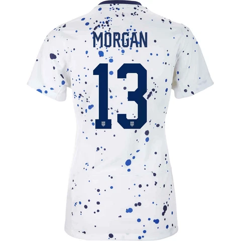 2023 World Cup Alex Morgan #13 USA WOMENS Home White 4 Star Soccer Jersey USWNT Cover