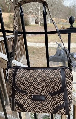 Maxx New York Bolso de Hombro Cartera Marrón y Tostado NUEVO con Bolsa para el Polvo Foto 1 de 4