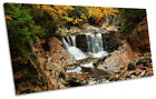 Landscape Waterfall River Picture PANORAMIC CANVAS WALL ART Print
