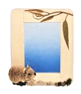 Picture Frame Australian Animal Decoration Gift Ornament Souvenir WOMBAT 15cm - Picture 1 of 1