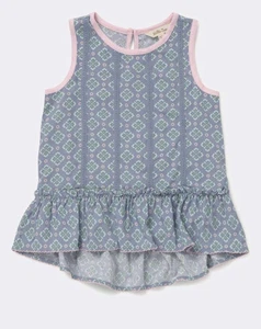 Matilda Jane Tunika Mädchen Größe 10 ärmellos Abbie Girls’ Rüschen Volant blau - Bild 1 von 4