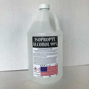 Isopropyl Rubbing Alcohol 99% PURE 1-Gallon IPA 1 Gallon MADE IN USA - Picture 1 of 6
