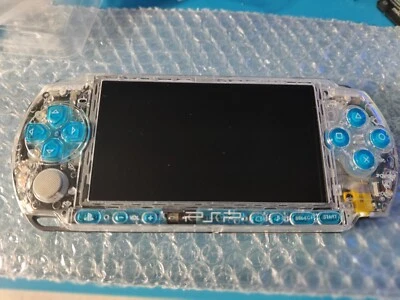 Sony PSP 3000 Console System Transparent w Color Buttons Custom style import - Image 1 of 4