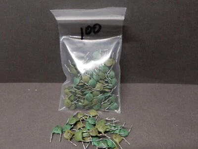 Condensadores de disco cerámico Centralab .01uf cantidad 100 16V 0,26" diámetro NOS Foto 1 de 4