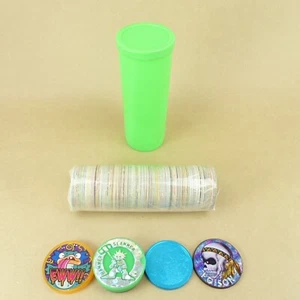 100 Pogs + 4 Slammers + Pog Tube 1990s Retro Nostalgia! Pog Game Ready To Play - Picture 1 of 1