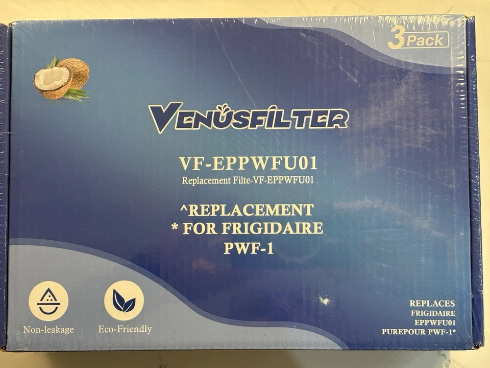 VenusFilter Replacement Filters for Filte-EPPWFU01 for Frigidaire PWF-1  3-Pack  - Image 1 of 1