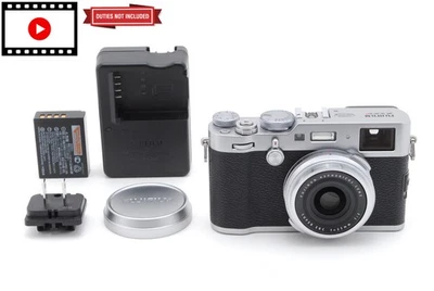SH;4000[Top MINT] Fuji Fujifilm X100F 24.3MP Silver Digital Camera From JAPAN - Image 1 of 4