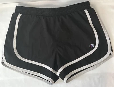 Champion Girl’s Medium 10-12 Varsity Shorts Running Cheer Shorts Black - Image 1 of 4