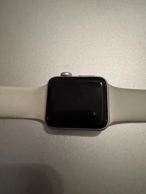 Apple Watch Series 3 38 mm Silver Aluminum Case White Sport Band  - Image 1 of 4